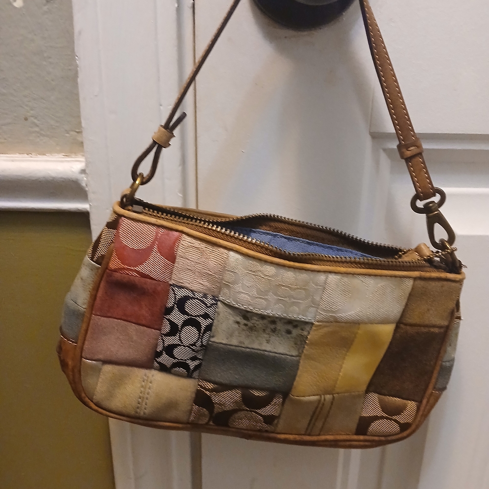 Coach Multicolor Patchwork Mini Bag Has Mold As Is!